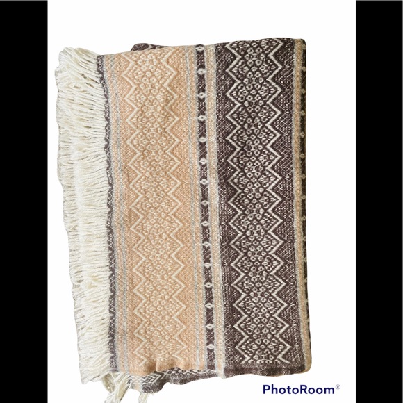 Amana Products 100% Wool Throw Blanket Missoni Print - Picture 6 of 8